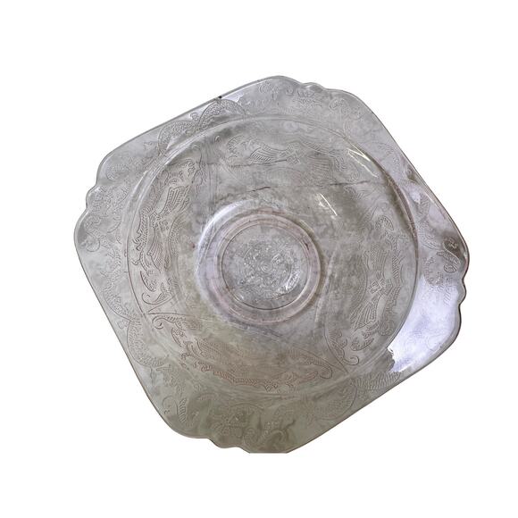 Federal Glass 'Madrid' Pink Depression Glass 6 Pieces Dinner Plates Bowls-Chips - Picture 5 of 9